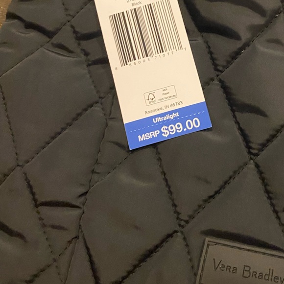 🌸Vera Bradley Quilted Hipster Black - Picture 5 of 9